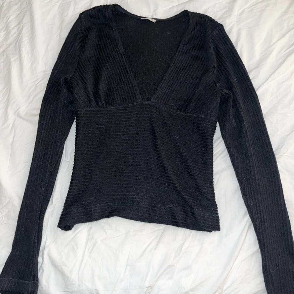 FREE PEOPLE Low cut long sleeve top NWT
